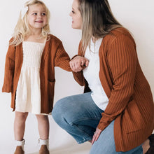 Load image into Gallery viewer, Mommy &amp; Me Camel Knit Cardigan