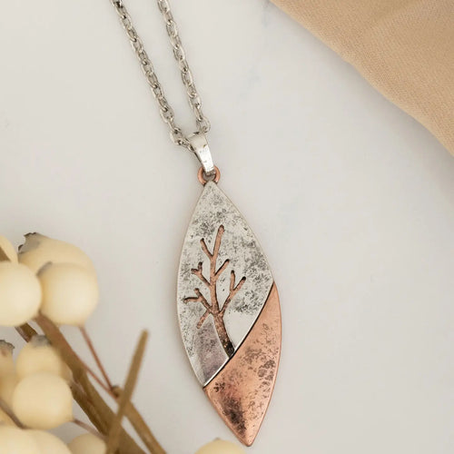 Two Tone Engraved Tree 16