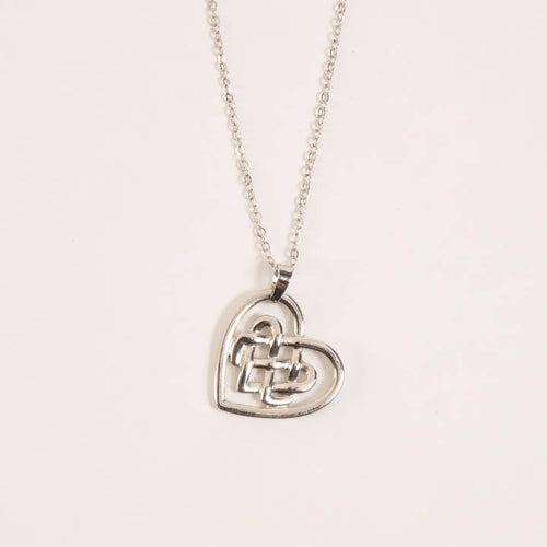 Silver Celtic Heart 18