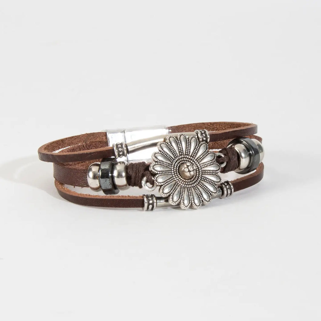 Dakota Flower Suede Bracelet