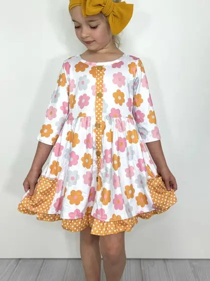 Mustard Daisy Dress