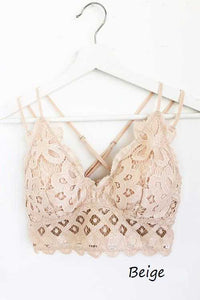 Lace Scalloped Cami Bralette PLUS