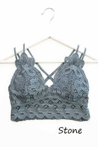 Lace Scalloped Cami Bralette PLUS