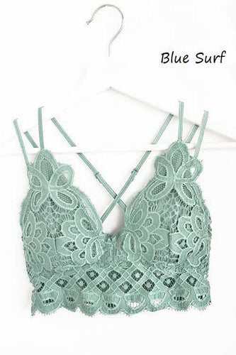 Lace Scalloped Cami Bralette PLUS