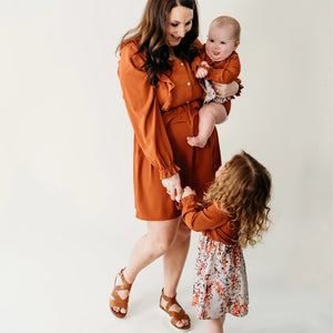 Toffee & Floral Dress