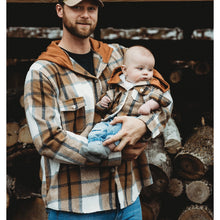 Load image into Gallery viewer, Brown Hooded Flannel Jackets