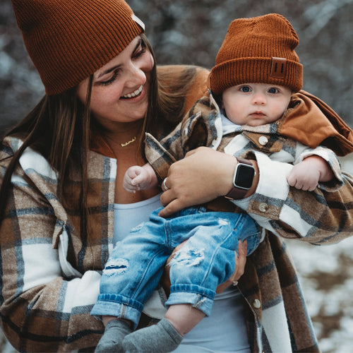 Brown Hooded Flannel Jackets