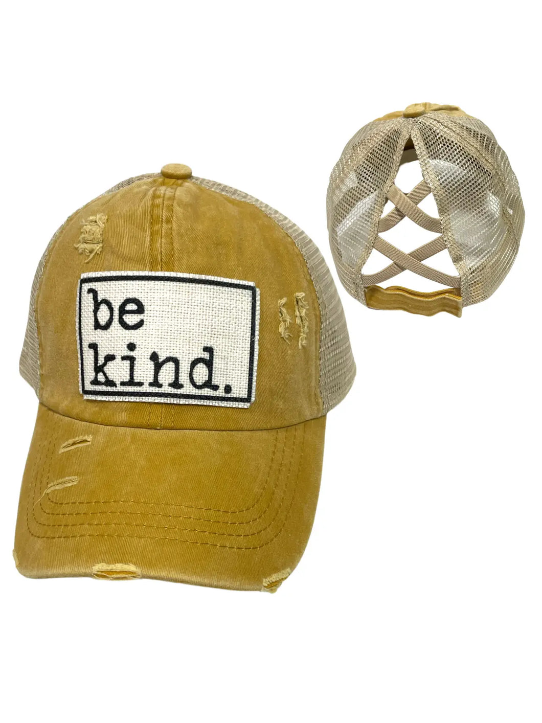Be Kind Ponytail Hat