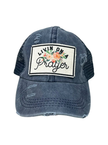 Living on a Prayer Ponytail Hat