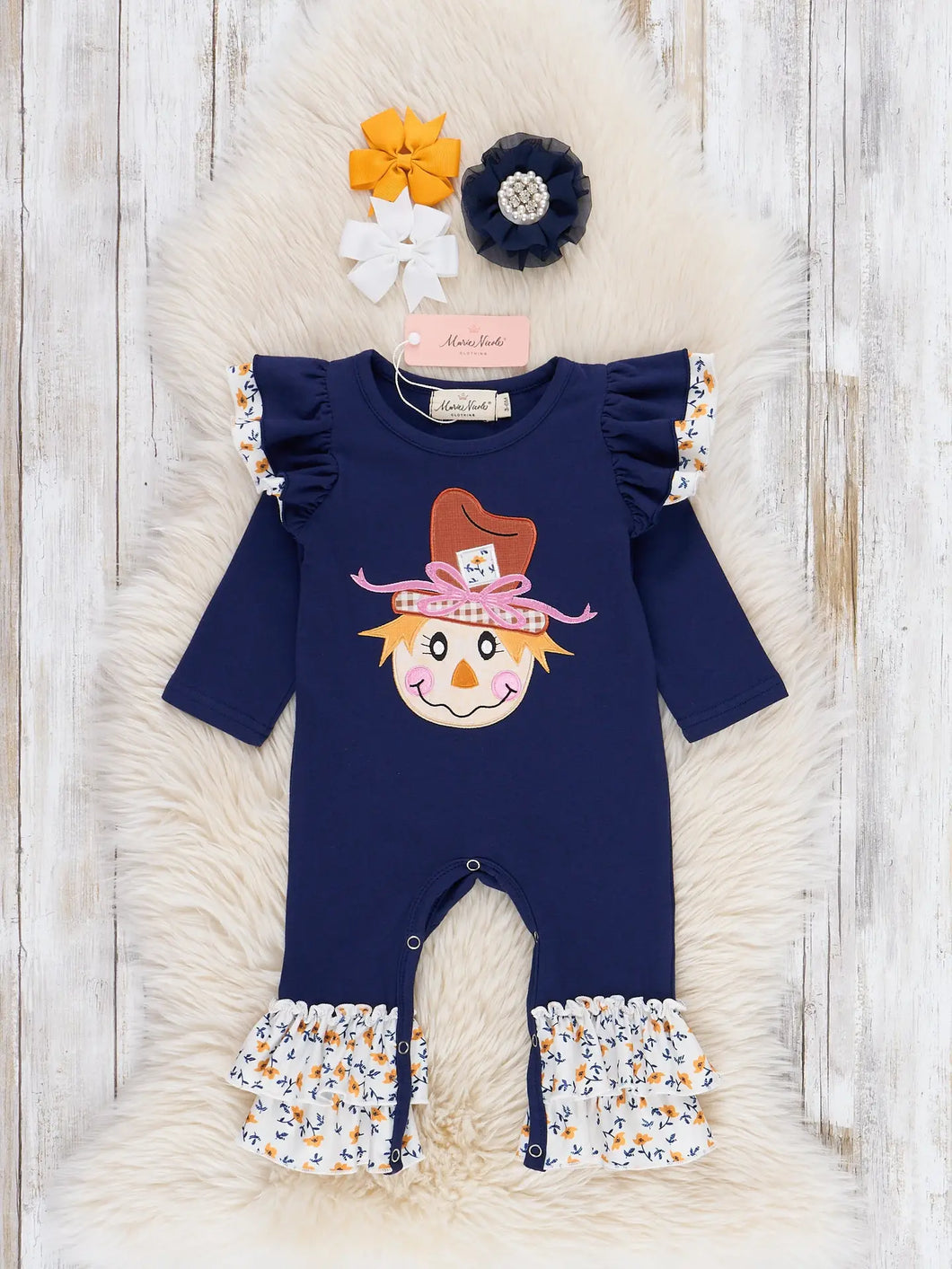 Scarecrow Ruffle Romper
