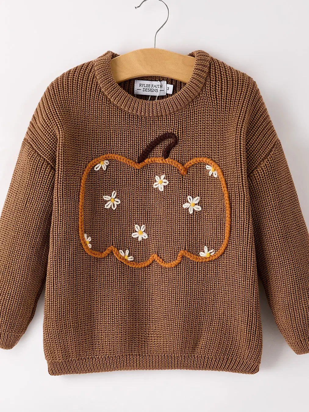 Floral Pumpkin Sweater