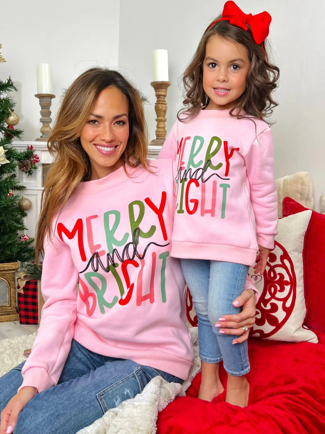 Merry & Bright Mommy & Me Sweatshirt
