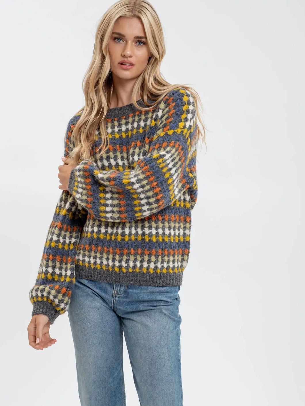 Multicolor Knit Sweater