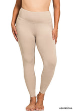 Load image into Gallery viewer, Ash Mocha Microfiber Leggings