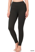 Load image into Gallery viewer, Black Microfiber Leggings