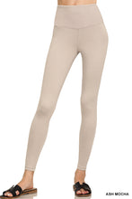 Load image into Gallery viewer, Ash Mocha Microfiber Leggings