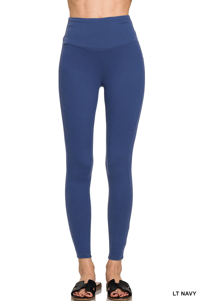 Navy Microfiber Leggings