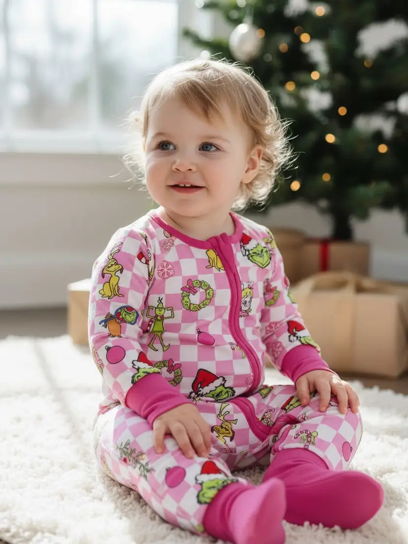 Pink Checkered Character Zippy