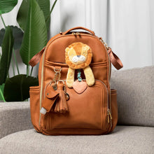 Load image into Gallery viewer, Cognac Boss Plus Diaper Bag