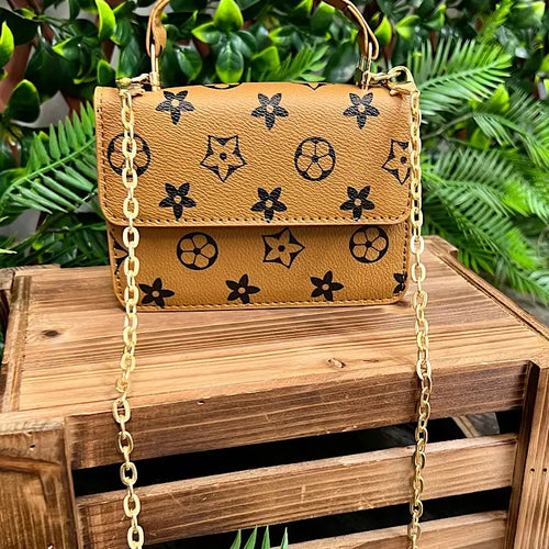 Camel Star Print Kids Crossbody