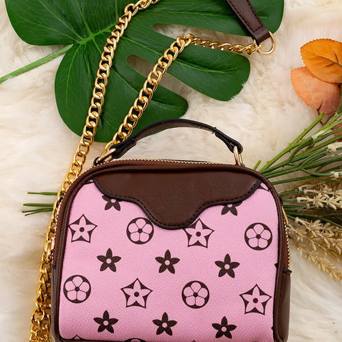 Pink & Brown Kids Crossbody