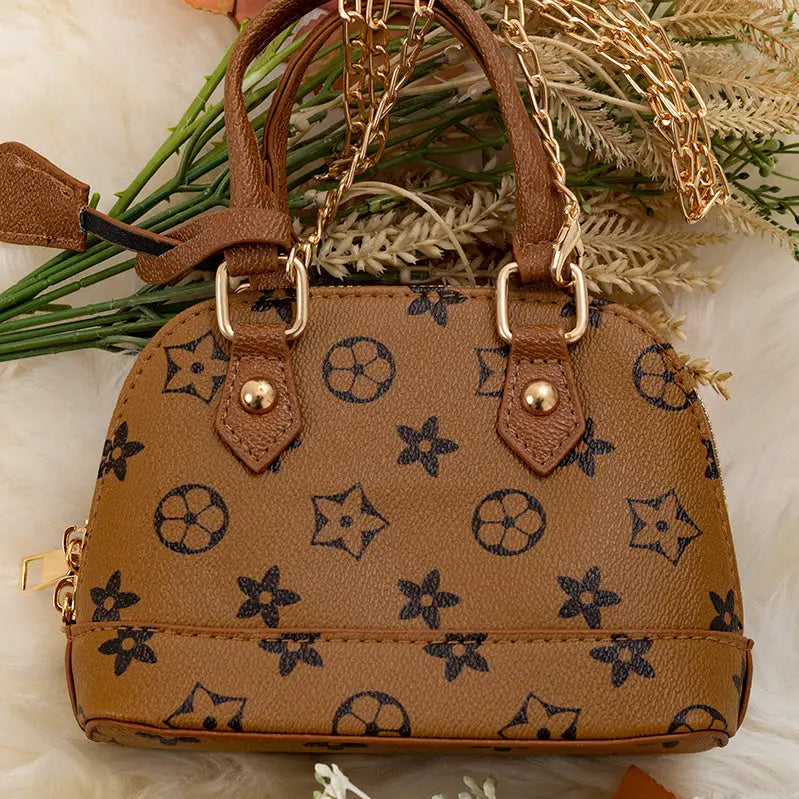 Khaki Star Print Kids Crossbody