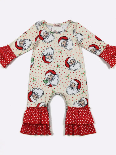 Santa Dot Romper