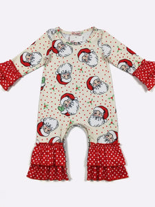 Santa Dot Romper
