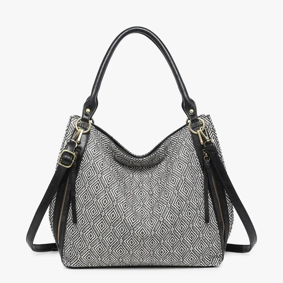 Black Connar Diamond Tote