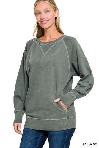 Ash Jade French Terry Pullover