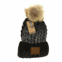 Load image into Gallery viewer, CC Ombré Vintage Fur Pom Beanie