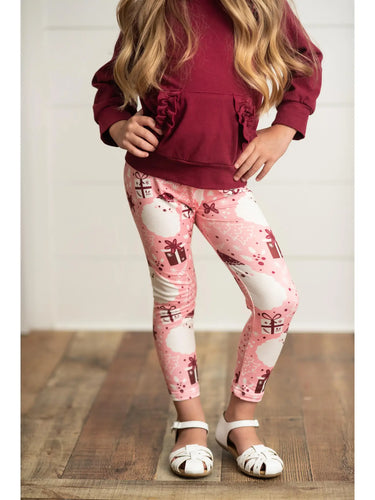 Pink Santa Leggings