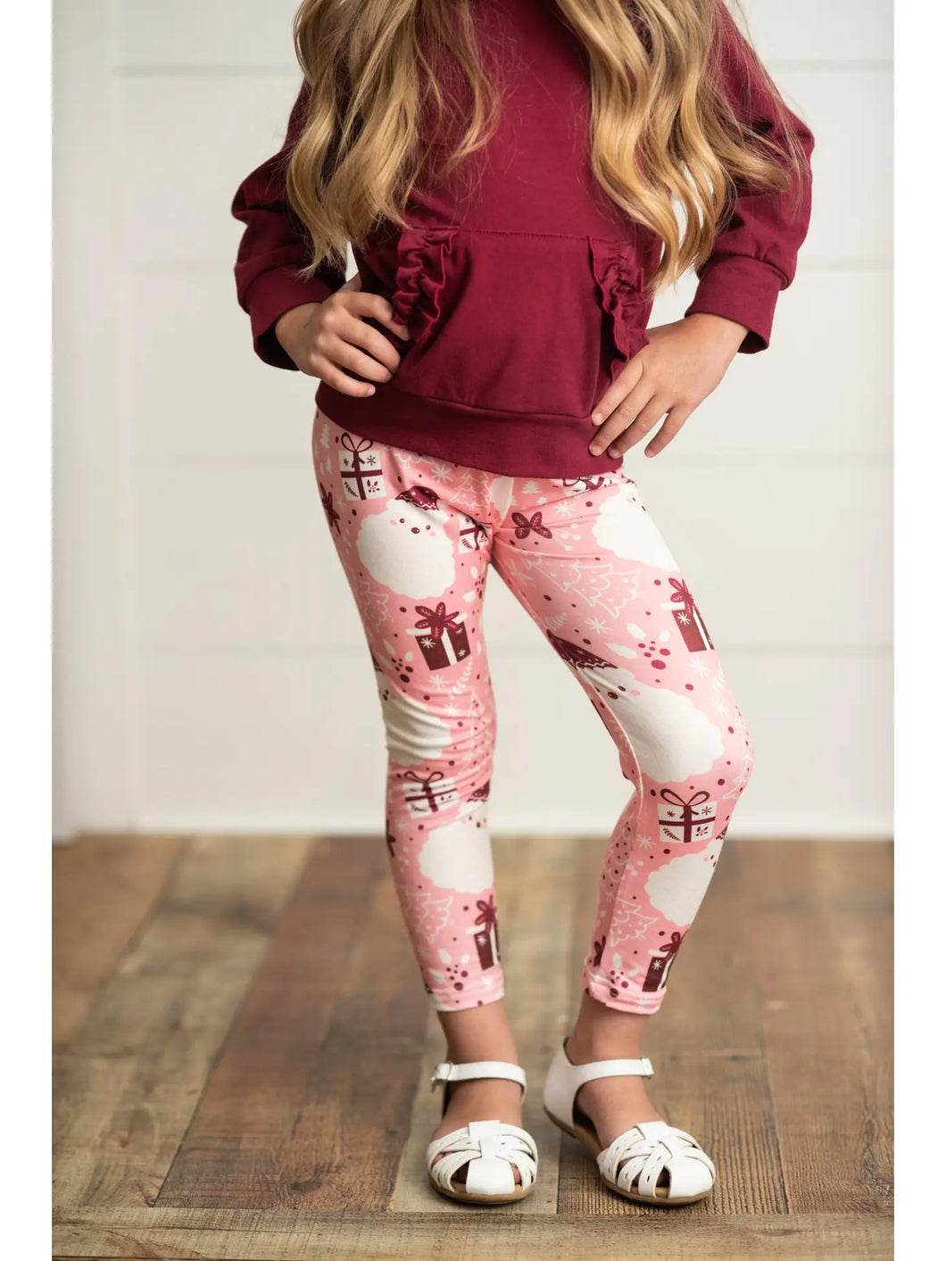 Pink Santa Leggings
