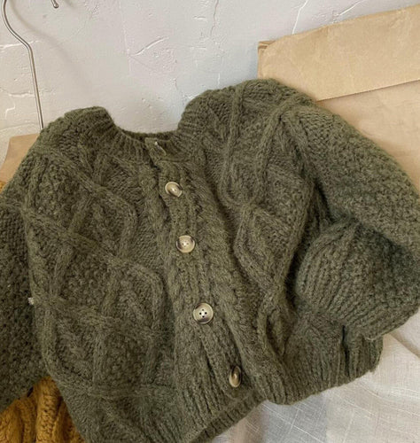 Green Knit Cardigan