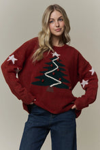 Load image into Gallery viewer, Festive Christmas Tree Knit Sweater