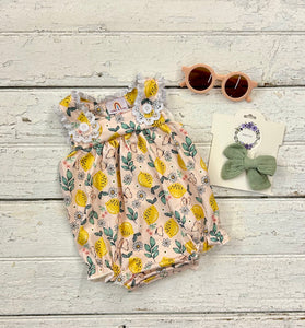Lemon Ruffle Romper