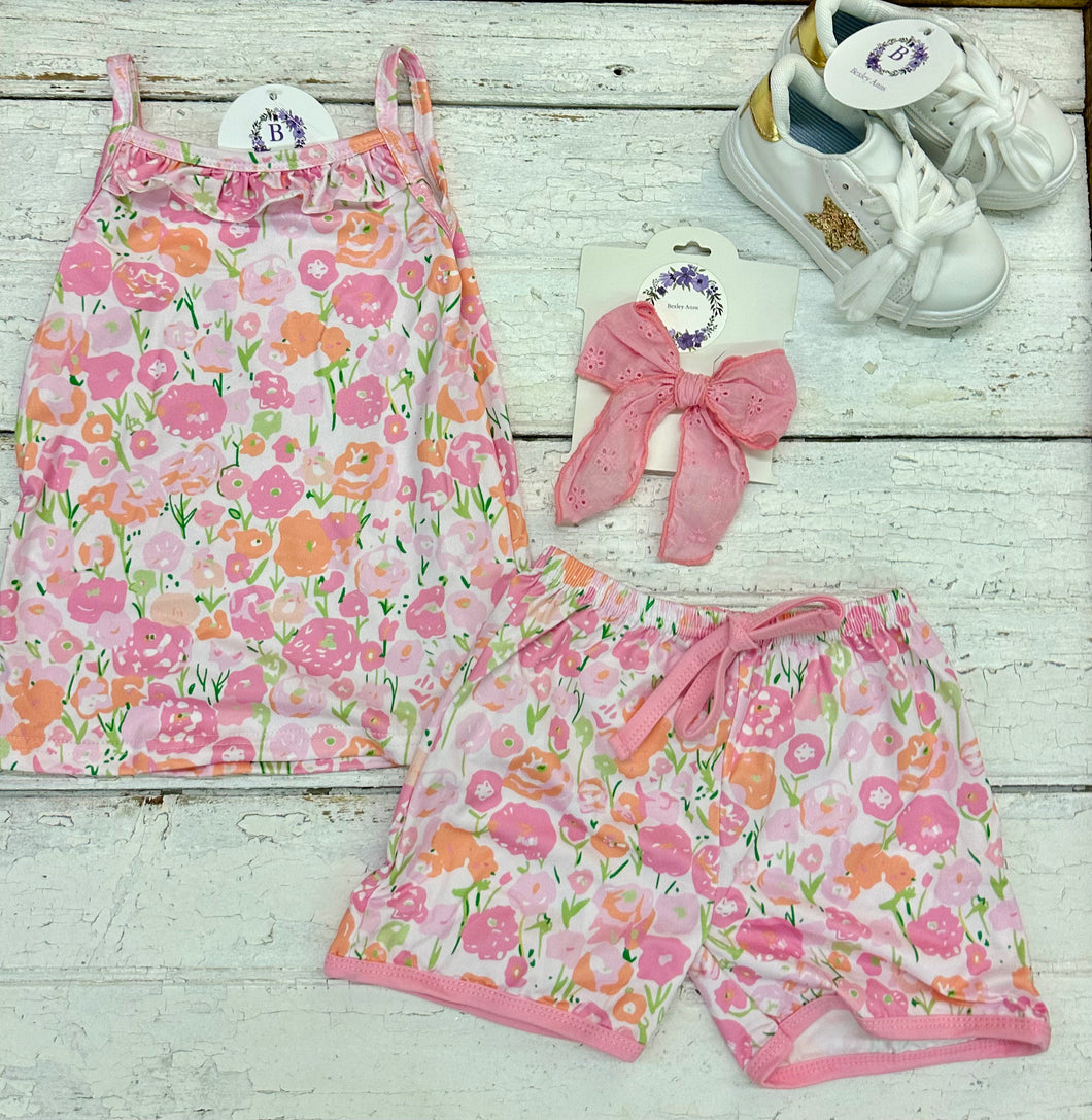 Pink Floral Lounge Set