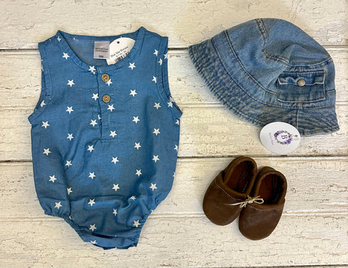 Blue Star Romper