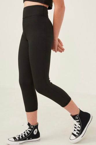 Black Cropped Leggings