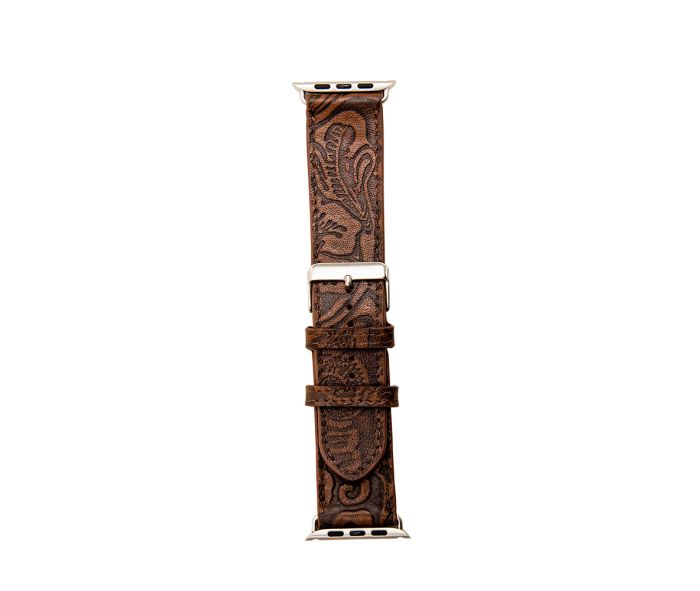 Finfer Embossed Leather Watch Band