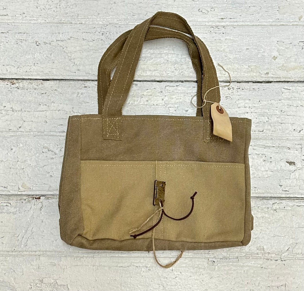 -Lola Sand Double Pocket Bag -