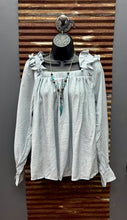 Load image into Gallery viewer, Green Square Neck Blouse