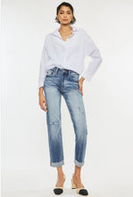 Load image into Gallery viewer, Kancan High Rise Cuffed Slim Straight Jeans