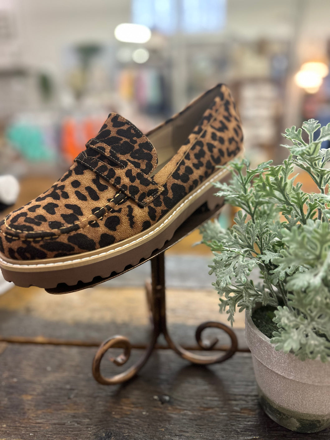 Corky Leopard Loafers