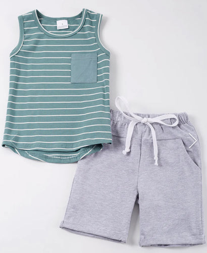 Grey Pocket Shorts