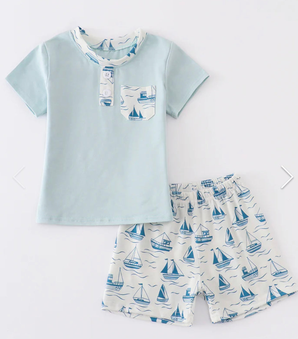 Boys Sailboat Set