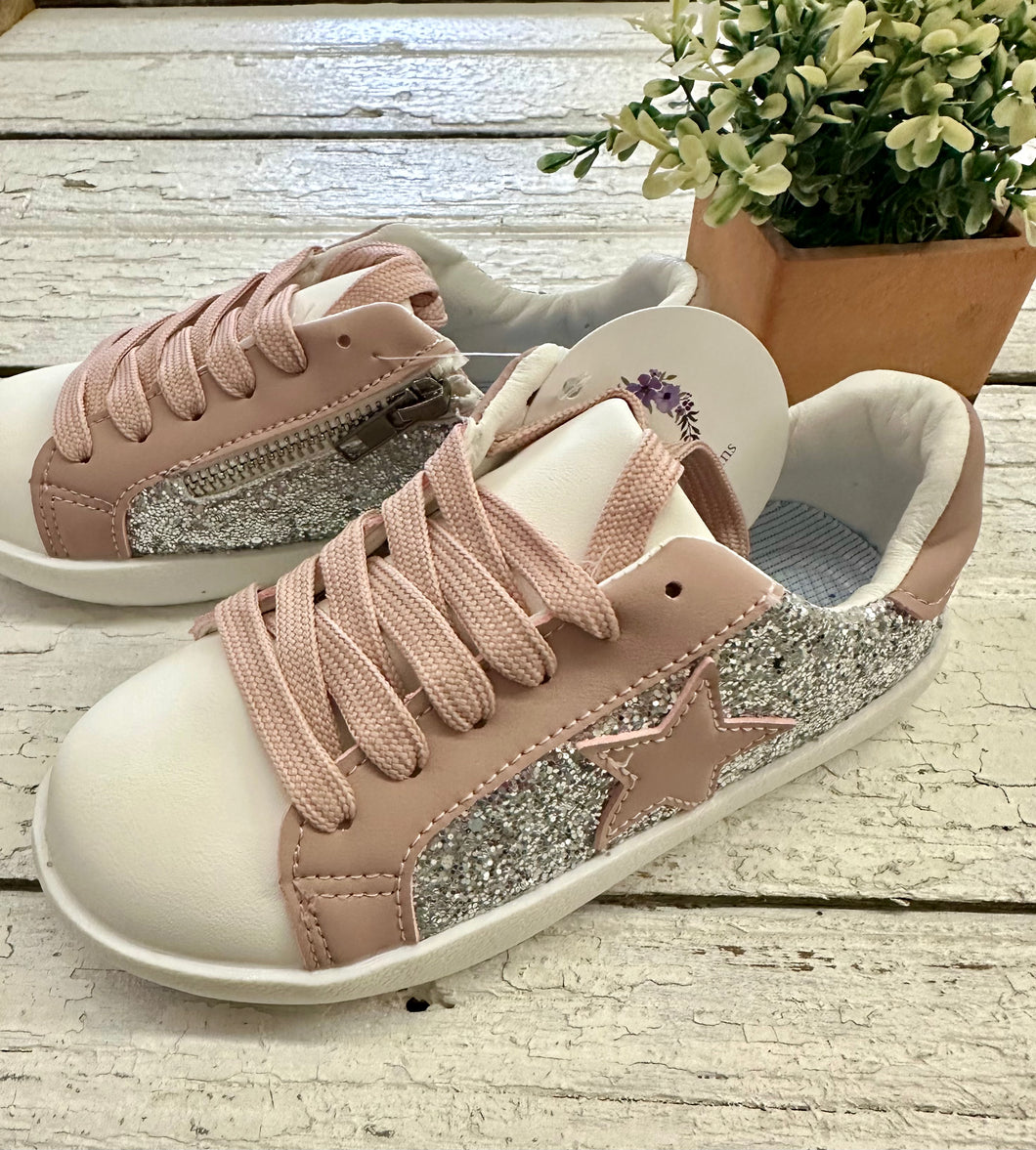 Pink Star Glitter Shoes