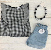 Load image into Gallery viewer, Plaid Ruffle Top