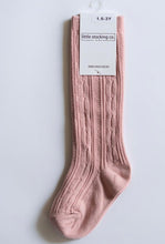 Load image into Gallery viewer, Little Stocking Co Cable Knit Socks