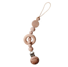 Load image into Gallery viewer, Wooden Pacifier Rattle Clip
